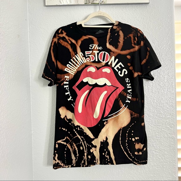 Original Vintage “The Rolling Stones” 2013 Concert Tye Dye T Shirt Size Medium - Picture 7 of 16